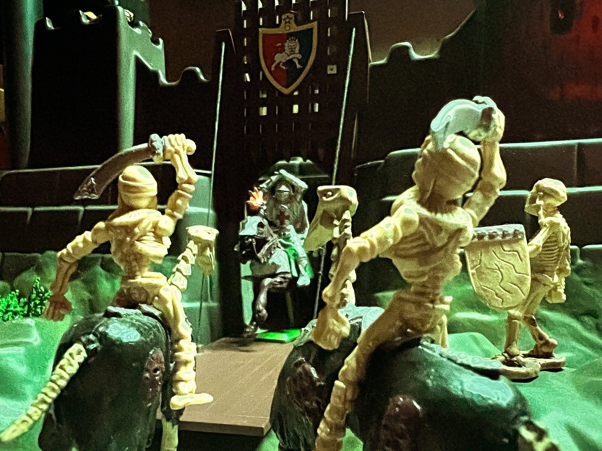 CountStankus's tweet image. The skeletons warriors are attacking the castle. TO ARMS!!! #skeletonwarriors #dungeonsanddragons #britishcastles #britains #warriors