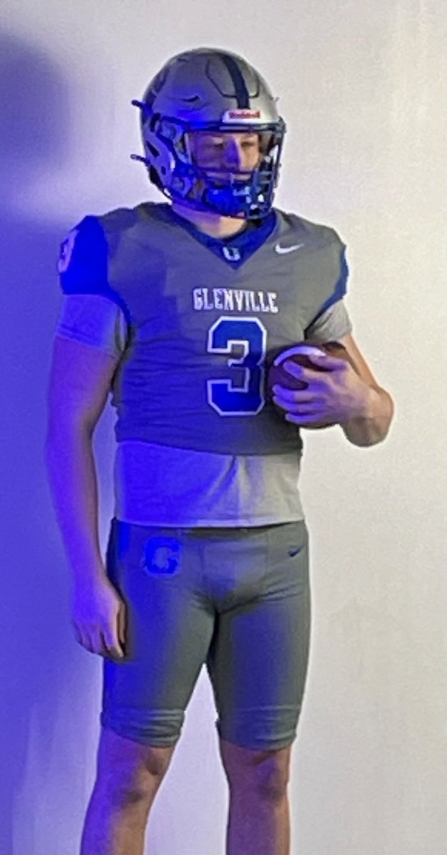 Great visit with @GlenvilleStFB today. I'm proud to say that I drove home with an Offer. Appreciated the hospitality from @coach_kellar @Anthony_kellar7 @Coach_Mayer