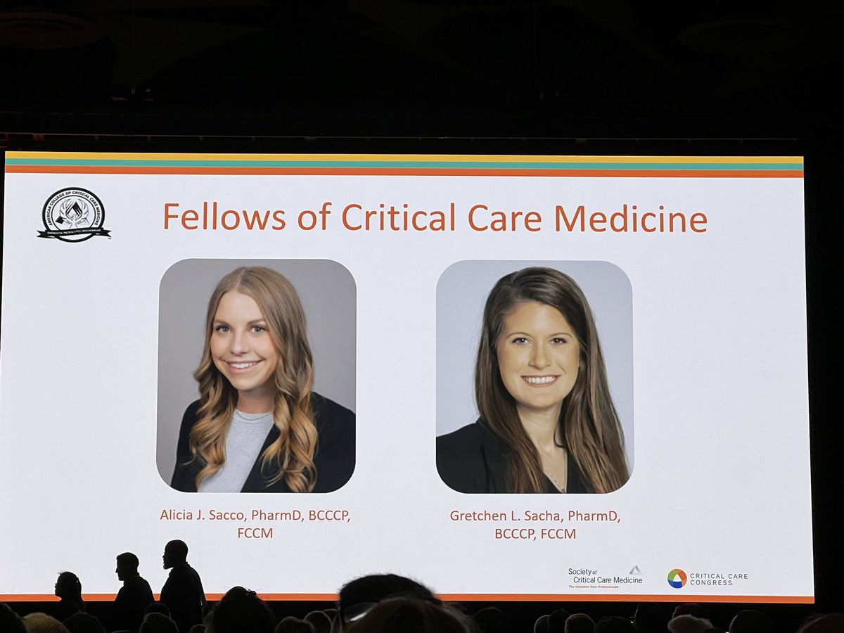 Couldn’t have held down the CPP Communications Committee fort without @ASaccoPharmD this past year!! Congratulations on your induction as a Fellow of the American College of Critical Care Medicine!! 🏅 … and on being the new Communications Chair!! 🎉 #PharmICU