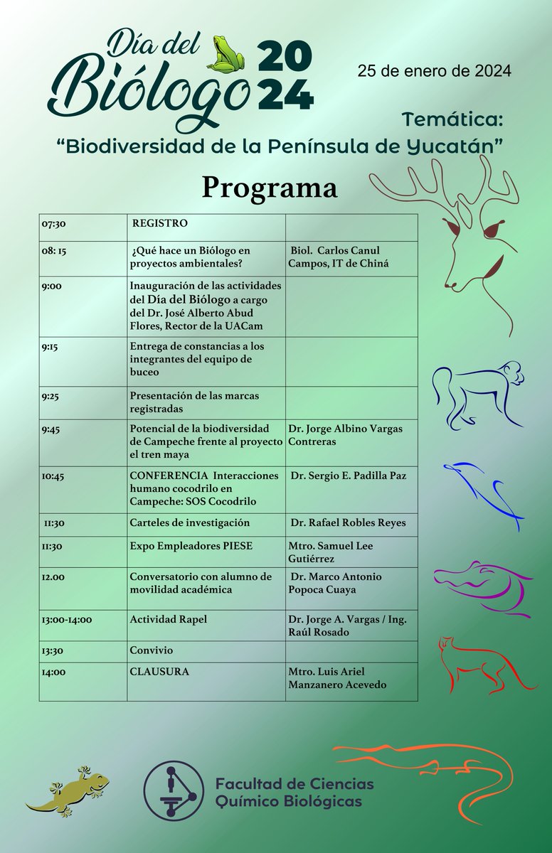 #DíaDelBiólogo2024 Programa