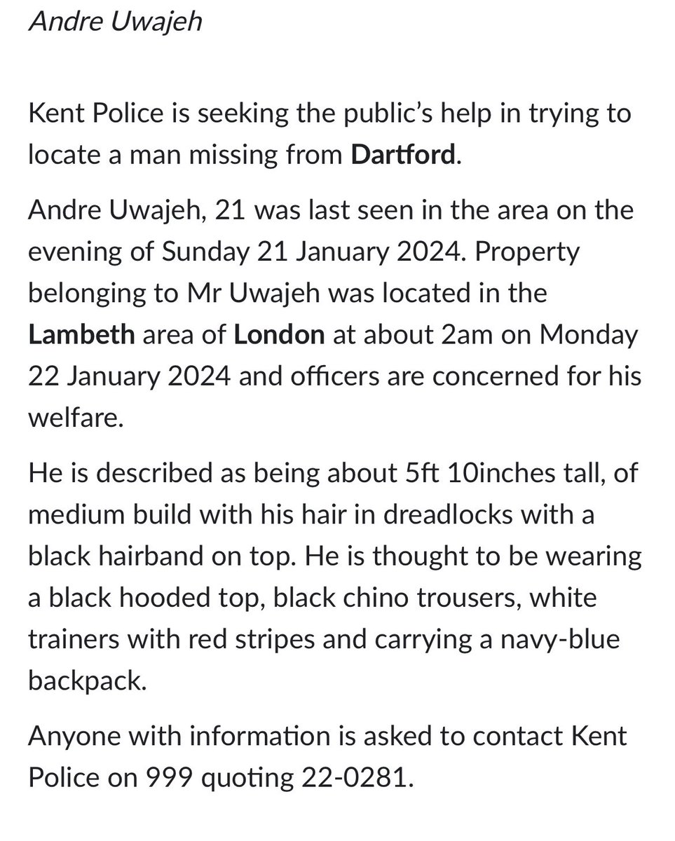 Andre Uwajeh Update 2024: Has He Been Found? 6