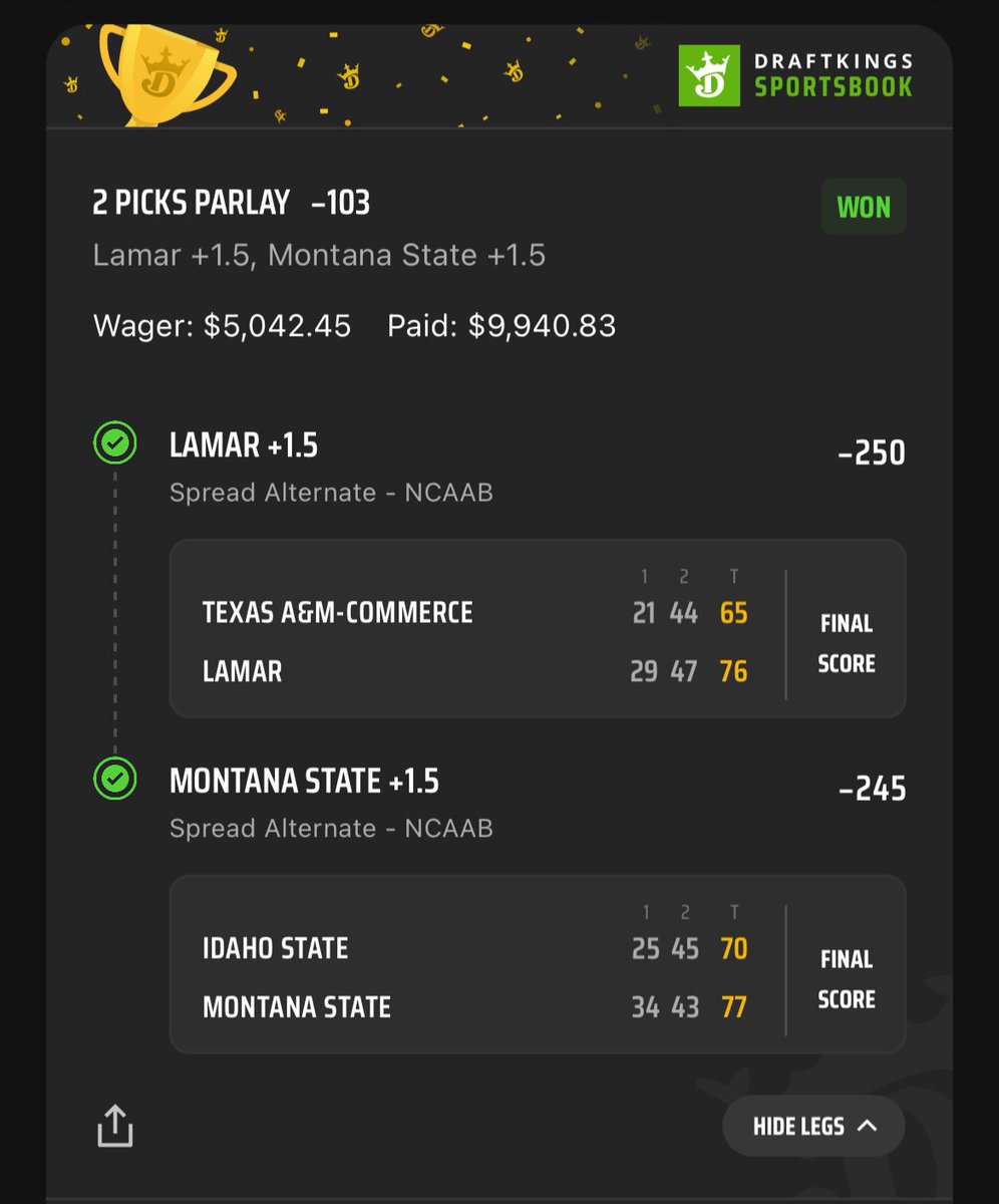 $100 ladder challenge to 10k! What a run!!! 

#gamblingx #bettingx #gamblingtwitter #ladderchallenge #bettingtwitter #10daychallenge