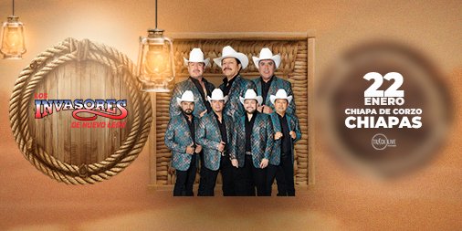 TrackLiveEnt's tweet photo. Lo mejor de la música norteña se escucha hoy en el escenario de #ChiapadeCorzo #Chiapas de la mano de #LosInvasoresdeNuevoLeon  🫡😎✨🎺🎷🥁

¡La música nunca falta con #trackliveentertainment !!! 🙃🎧

#trackliveent #EquipoTLE #Booking #musicaenvivo https://t.co/GgWgTvrL6p