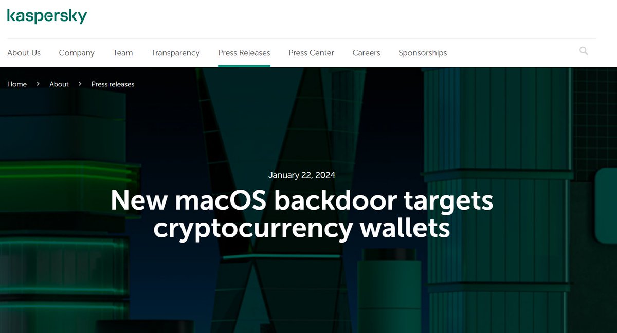 bitinning's tweet photo. ⚠️Alert:  macOS Exploit 

- The latest macOS version 13.6+ affected
- Malicious exploit targets #Bitcoin  &amp; Exodus
wallets
- Trick users into downloading fake software
- Be cautious, especially Intel &amp; Apple Silicon devices
#CRYPTO #cryptocurrency #BitcoinETF https://t.co/2wMJy4rvie