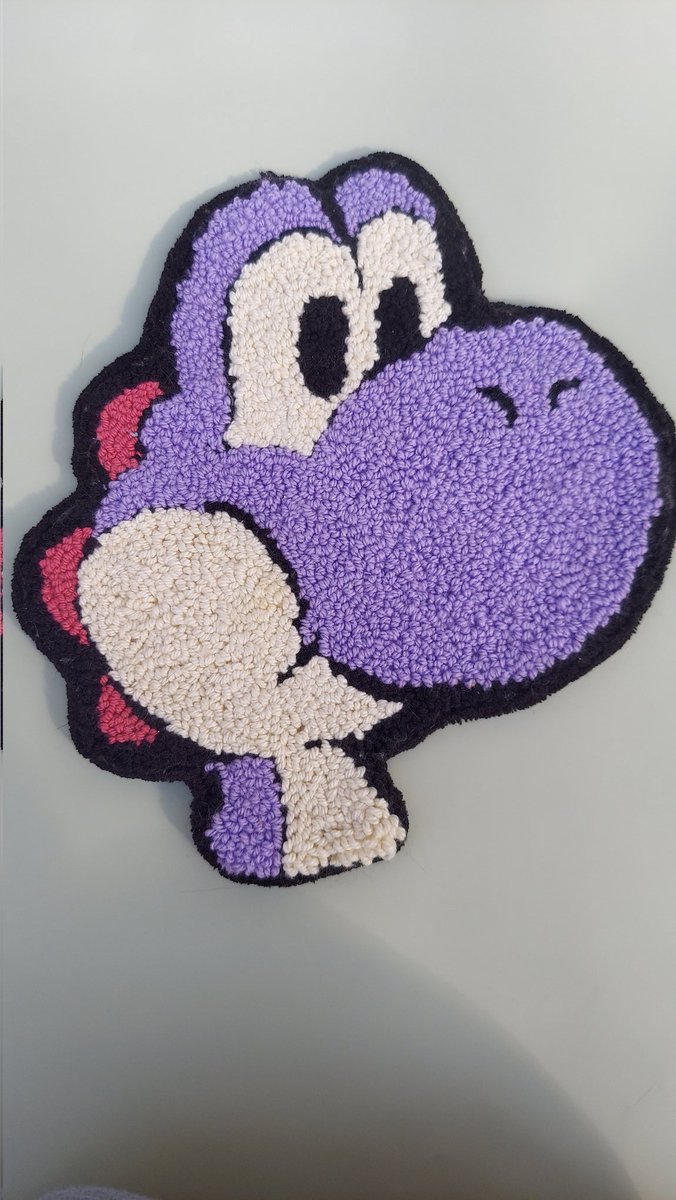 Purple yoshi best yoshi 

#rugs #crafts #yoshi #SuperSmashBros