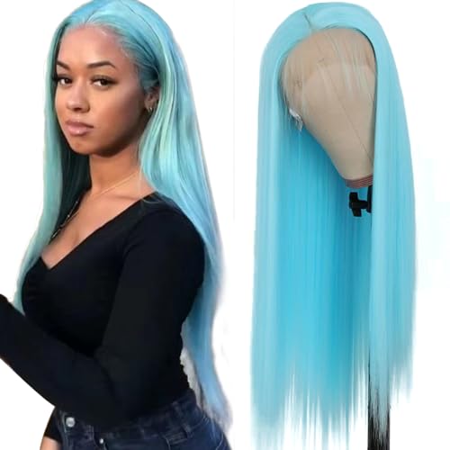 Rsephone's tweet photo. I just received Lezaxiu Blue Lace Front Wig 24" Long Straight Hair Wigs Light Blue Wigs Heat Resistant Fiber Hair Synthetic Lace Front Wigs for Fashion Women - #1Blue - 24 Inch (Pack of 1) from Anonymous via Throne. Thank you! https://t.co/CgwSAXgrFo #Wishlist #Throne https://t.co/cmntAofeAM