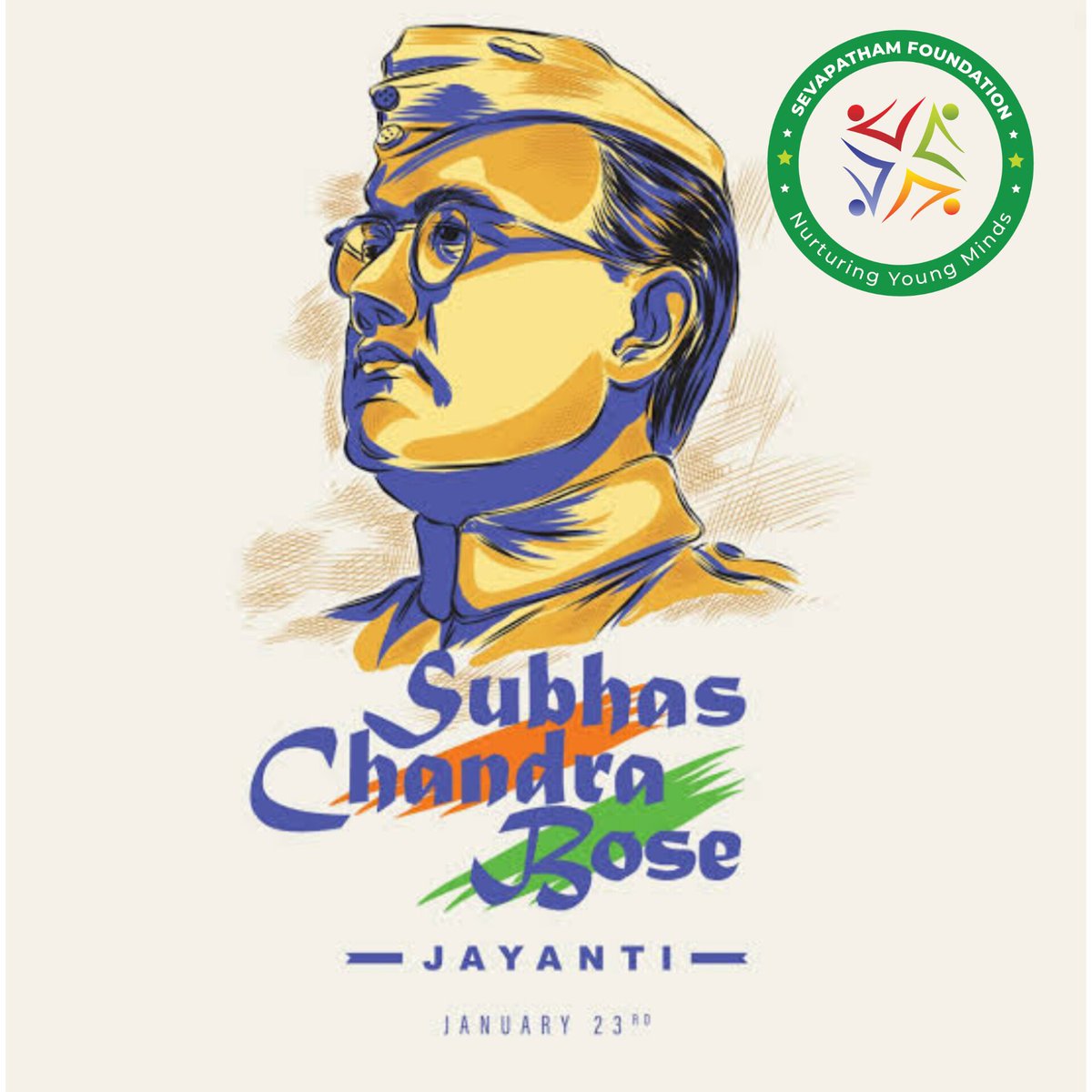 sevapatham's tweet photo. జననం తప్ప మరణం లేని ధీరుడు నేతాజీ సుభాష్ చంద్రబోస్  జయంతి సందర్భంగా వారికి ఇవే మా శతకోటి నమస్సులు💐💐
#సేవాపథంఫౌండేషన్ #sevapathamfoundation #NetajiJayanti #nethaji #NetajiSubhasChandraBose #indianfreedomfighter #Indian https://t.co/kTjrlpKtmi