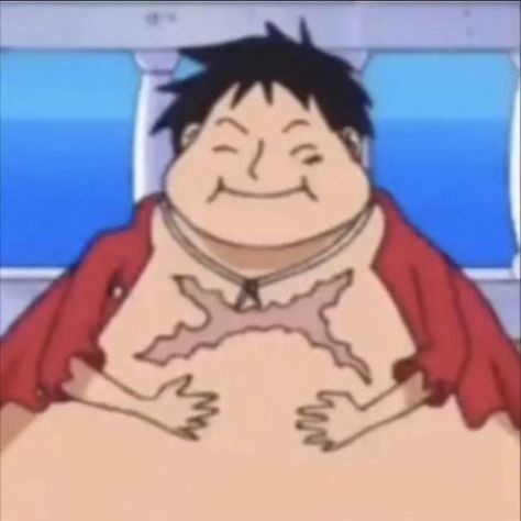 "อิ่มจังง~ แต่บนเรือไม่เหลืออะไรแล้วนี่สิ แย่จัง💧"

ตีพุงตนเอง