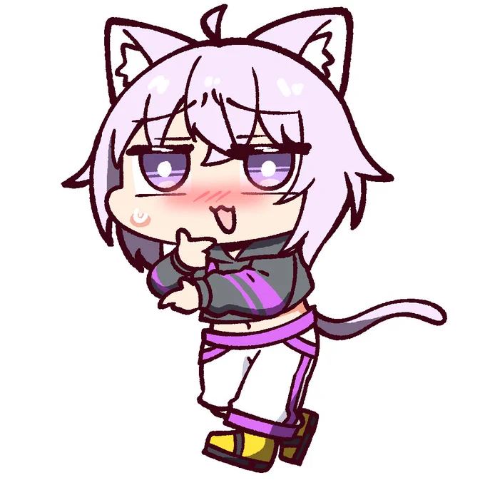 考える猫・・・#絵かゆ 