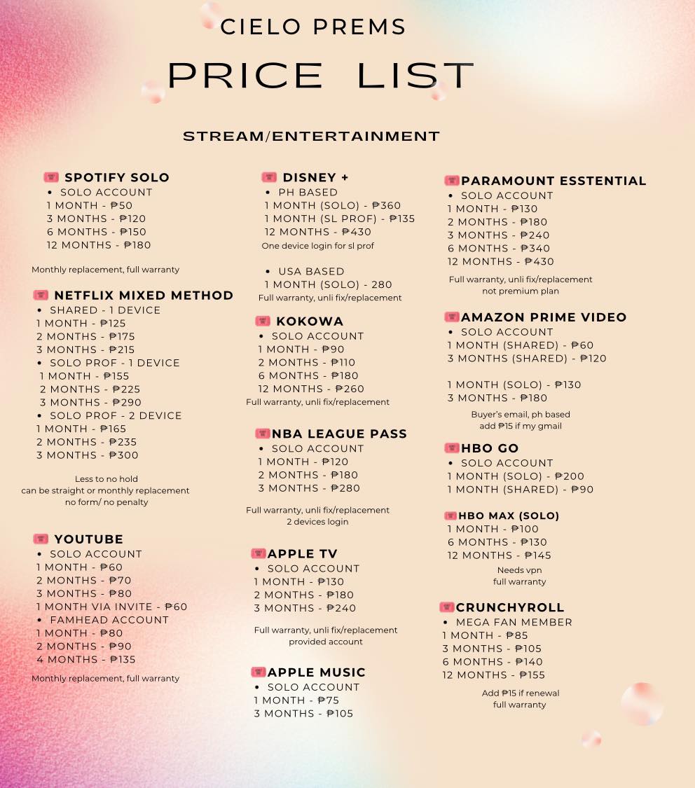 suppanapon's tweet photo. wts lfb ph premium accounts!!

hi twitter moots, im selling premium accounts i need funds for my school needs. kindly help me rt this please, thank you! https://t.co/tjW8374KFN