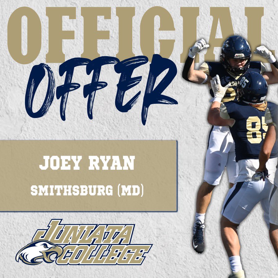 JoeyRyan_8's tweet photo. Blessed to be invited to an official visit to Juniata College, also received my 1st offer. Thank you to @Coach_C_1998 for the opportunity. https://t.co/PzjTixrwVf