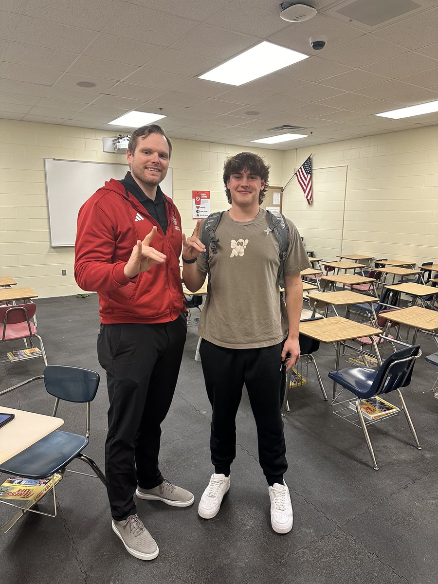 Thank you <a href="/Coach_Nady/">Jeff Nady</a> for the visit and the invite to your junior day! 
<a href="/LNEfb/">Northeast Football 🚀🏈</a> <a href="/SDCoyotesFB/">South Dakota Football</a>