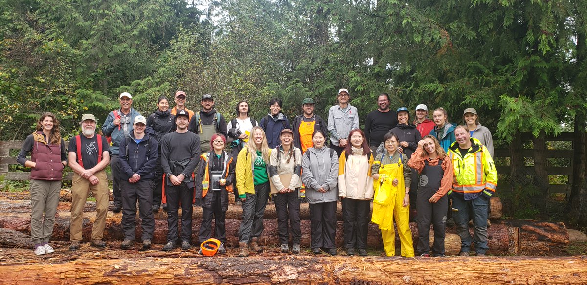 A warm welcome to <a href="/UBC/">University of British Columbia</a> 's Ken Byrne &amp; his students from the Masters of Sustainable Forest Management Program! We're thrilled to have this team in the community forest this week, actively helping to shape the future of forestry. tinyurl.com/mr3k57z2
@ubcforestry <a href="/TreeFrogNews/">Tree Frog Forestry News</a>