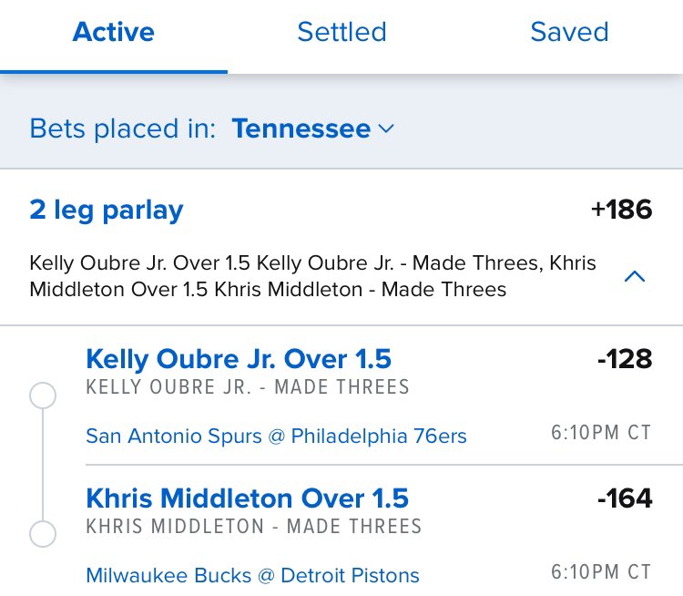 overtheunderllc's tweet photo. A little Monday night parlay in the NbA!

#OverTheUnder https://t.co/5SPVbjrCYw