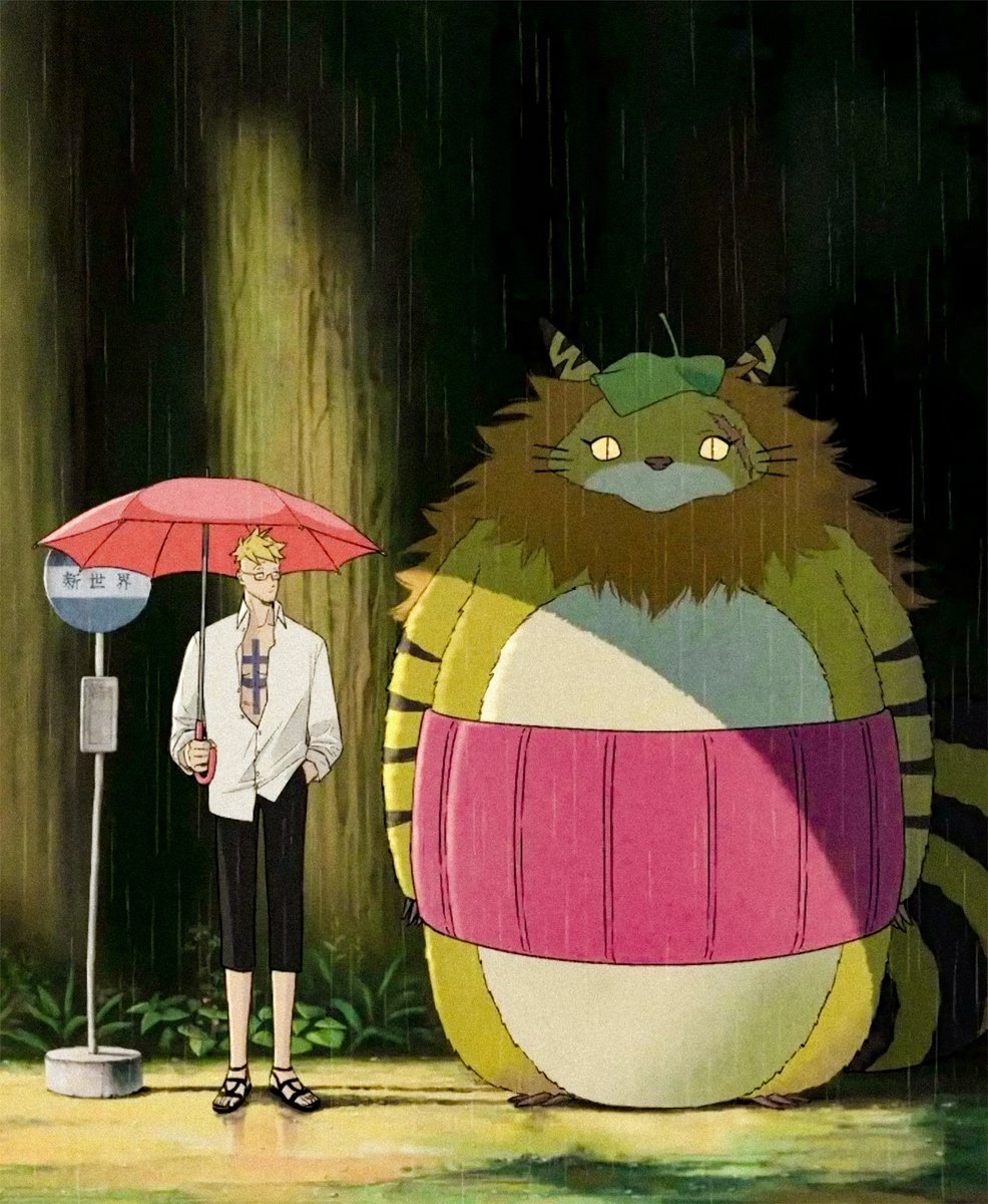 strawhats's tweet image. One Piece x Ghibli
