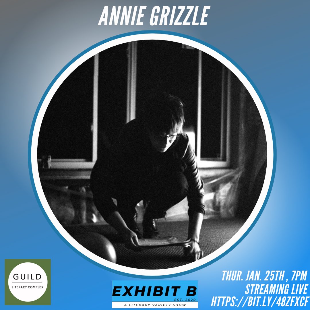 Can’t wait to see what our artists perform at the show! Catch the awesome work of Annie Grizzle on Thursday, a poet interested in the visual & sonic capabilities of language. Her chapbook I Wake With Eyes The Sound of Nectarines was published in 2023 by Ursus Americanus Press!!