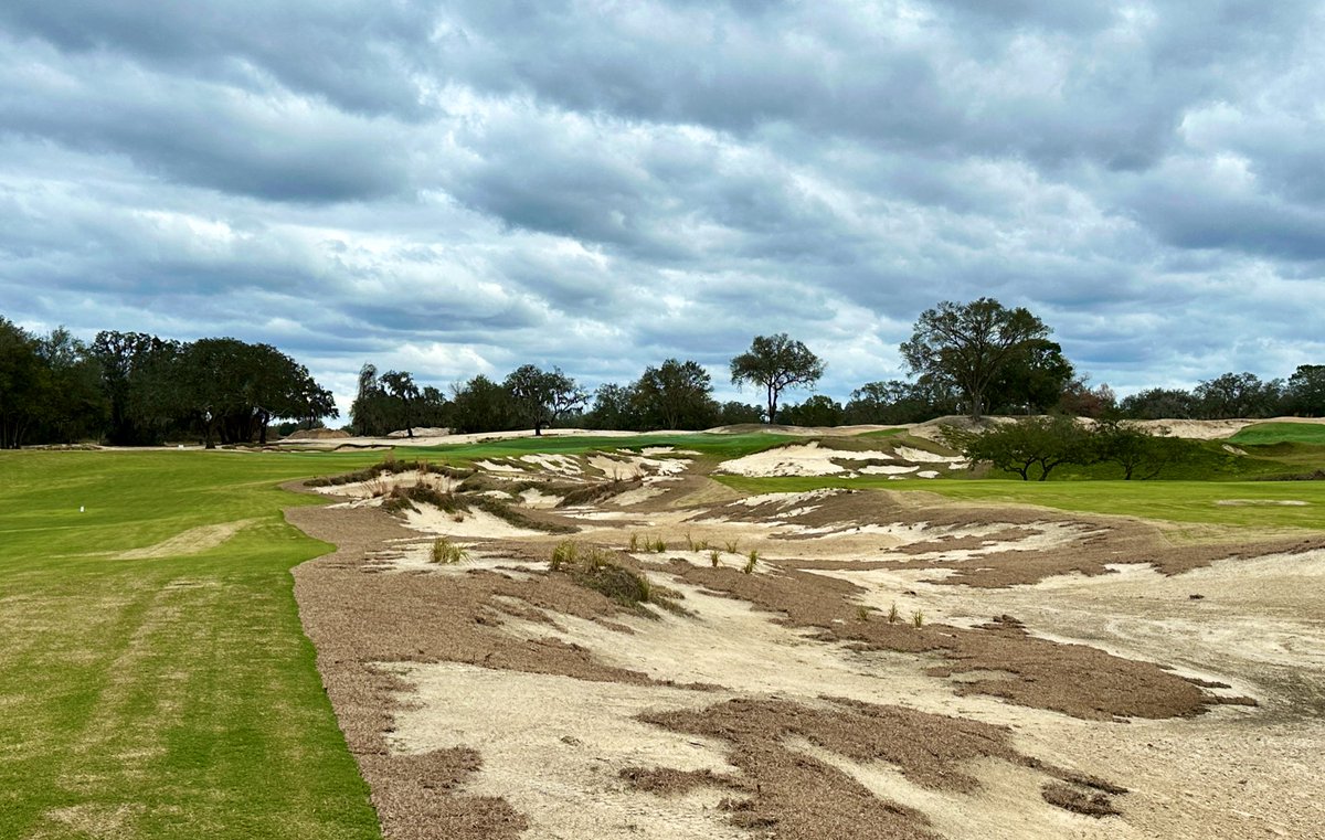 TimGavrich's tweet photo. CABOT CITRUS FARMS (KAROO)
Brooksville, Fla.
Kyle Franz, 2024
$165
Course #607

Tons of cheeky contouring on and around huge greens, some of the most extensive bunkering you’ll ever see, split fairways galore and newly-open vistas make for an intense but rewarding trip. https://t.co/m8vI6pQQU9