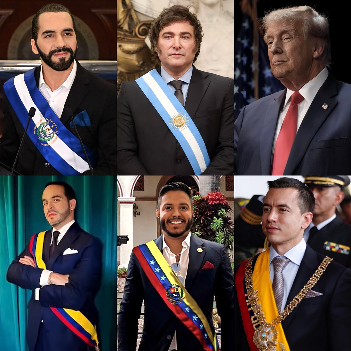 Necesitamos más hombres FUERTES en la región para vencer al COMUNISMO y el CRIMEN. Necesitamos más:

🇸🇻Bukele
🇦🇷Milei
🇺🇸Trump
🇪🇨Daniel Noboa
🇨🇴Abelardo de la Espriella

¿Respaldas a estos líderes patriotas?