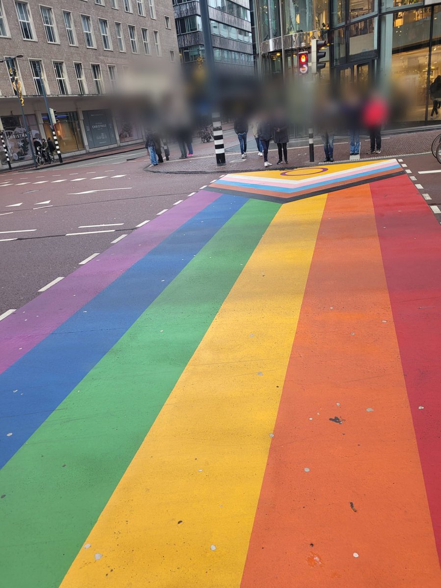 Queer_Mind's tweet photo. Wie o wie helpt ons met info? Hoe lukt het @Utrecht dan wel? een progress vlag ... @GemeenteDenHaag stad van  #Mensenrechten #regenboogstad @marielle_vavier #regenboogzebrapad  #queerzichtbaarheid https://t.co/dn3ugdaAN4