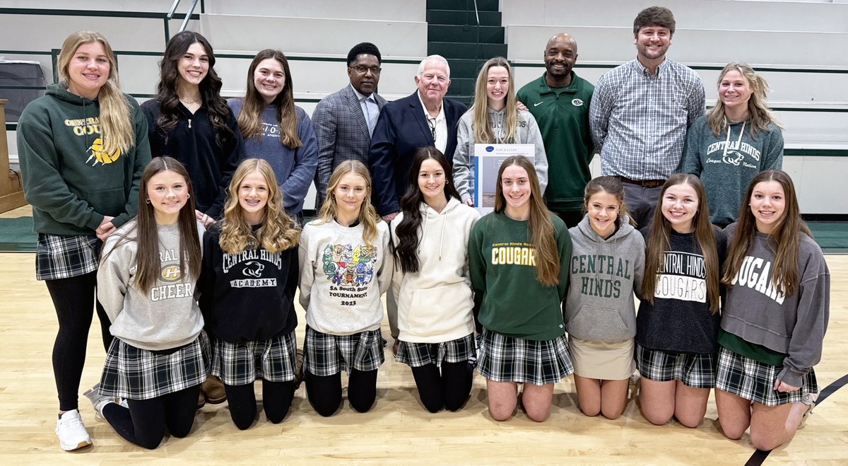 msais's tweet photo. Congratulations to Coach Henry Gantz and the Central Hinds Academy Lady Cougars, who were honored as the https://t.co/vOjWu2CxYN /MAIS December Team of the Month. Earlier today, Mr. Jason Hubbard of Aerus presented the team with an Aerus Air Purifier for their dressing room. https://t.co/ZDas6amxlH