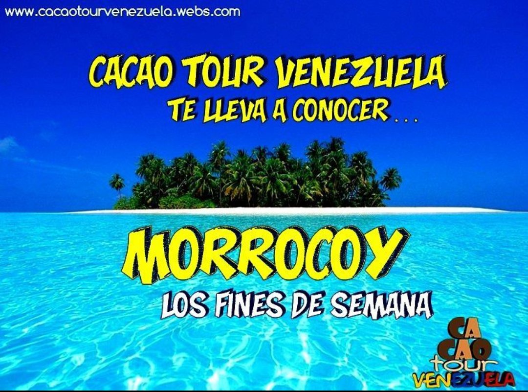 cacaotour's tweet photo. Prepara tu mochila los fines de semana #morrocoy #venezuela https://t.co/S4CHEJCKjN