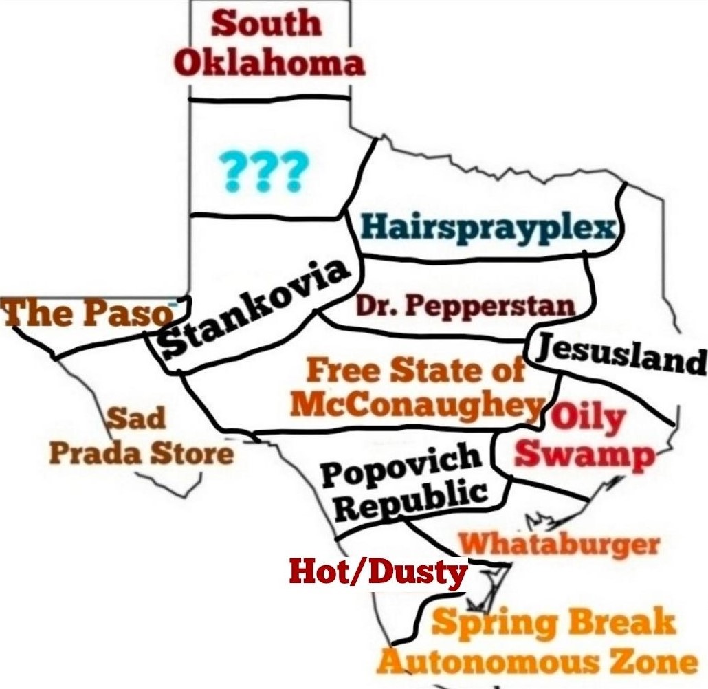 EvilMopacATX's tweet photo. If all y'all taintlords insist on talking about seceding, I'll keep posting what the new United States of Texas would look like https://t.co/tfjLdraYF5