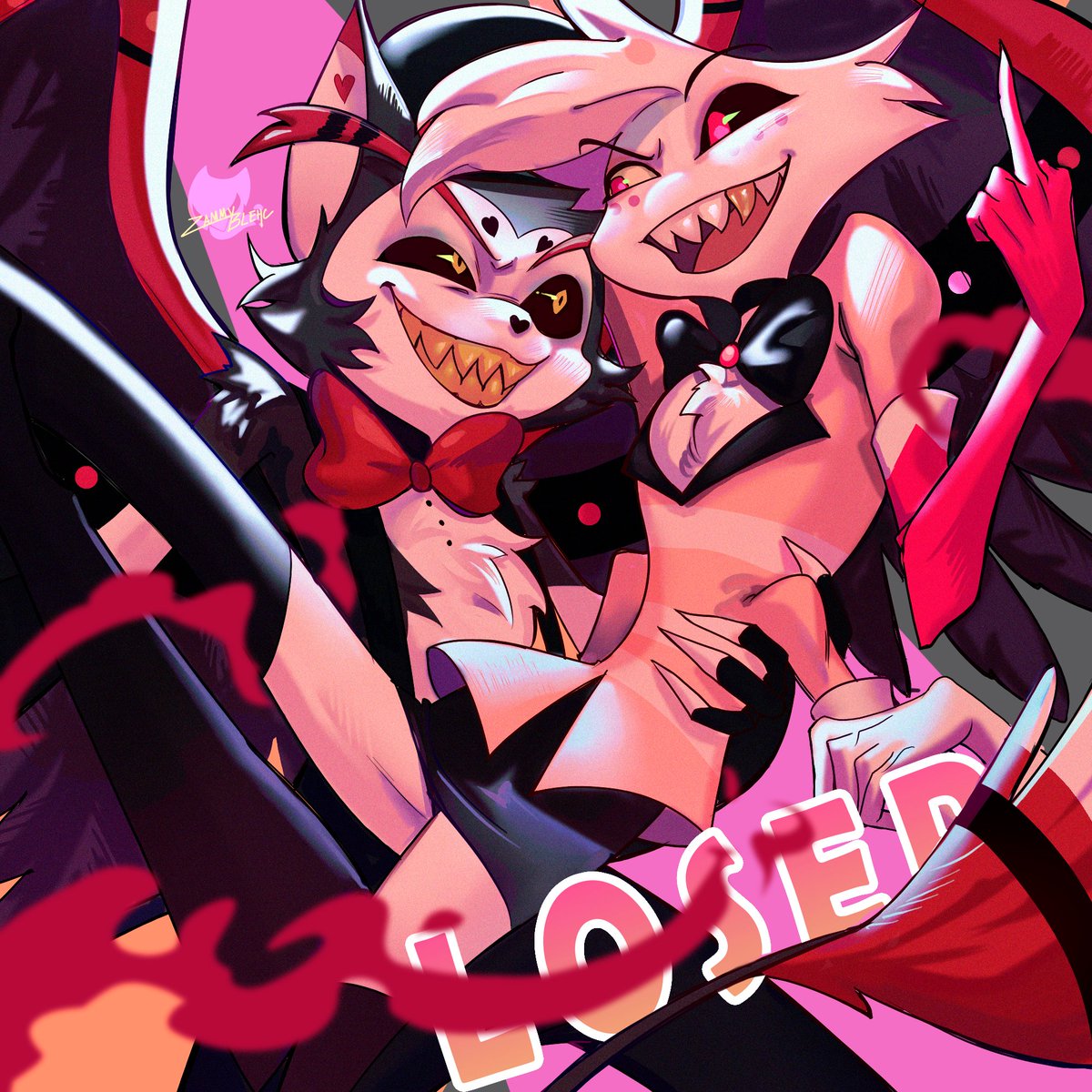 ZammyBlehc's tweet photo. ❤️‍🔥🖕LOSERS! - #angeldust &amp; #husk🖕❤️‍🔥
#huskerdust #HazbinHotel #HazbinHotelFanart #HazbinHotelAngelDust #fanart https://t.co/FIdBcGBVhF