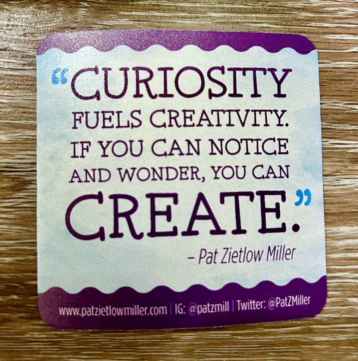 Every now and then, you ought to quote yourself. And then, go ask more questions and make something new. Who knows what you’ll create? #kidlit #writing #creators #picturebooks #SCBWI #alayma
