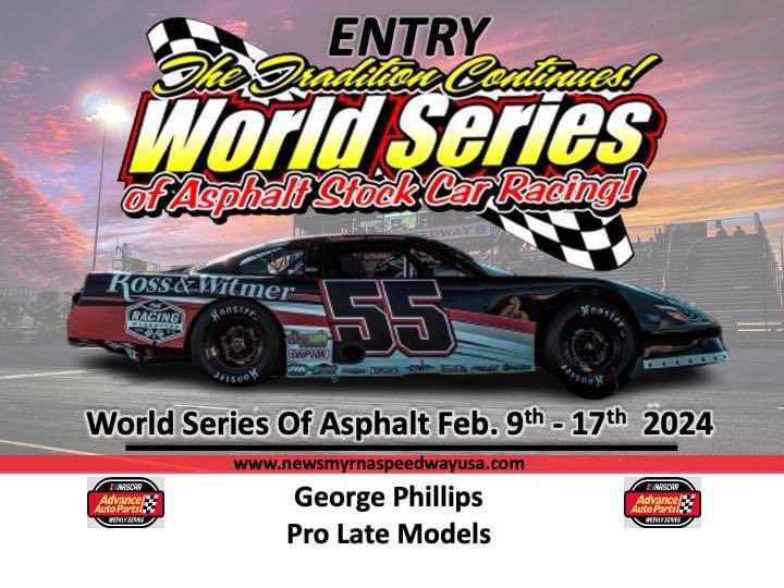 newsmyrnaspdwy's tweet image. World Series Entries- Pro Late Models
#nascar #mytrackmyroots #latemodels