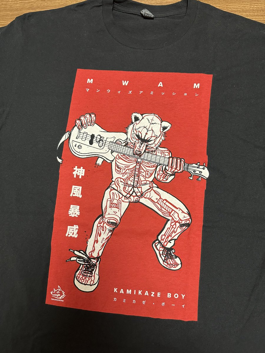 gaw_2022's tweet image. おはようございます

今日はライブ！！
今年初🐺に初対バン！🔥

海外バンドとの対バンなので今日は2017のアメリカツアーTシャツで🤟
フロントは神風さんです(｢ﾟДﾟ)｢ｶﾞｳｶﾞｳ
#MWAM
#threeeleven