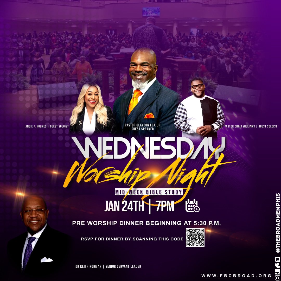Looking forward to sharing with Dr. Keith Norman at <a href="/TheBroadMemphis/">First Baptist Church Broad</a> on Wednesday night!