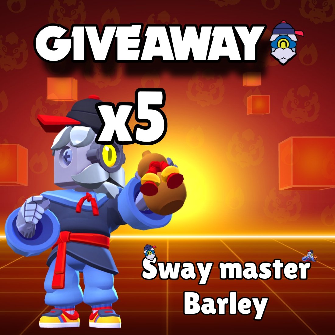 SORTEO X5 SWAY MASTER BARLEY

REQUISITOS:
🔸 Seguirme
🔸DAR ❤️ Y 🔁

RESULTADOS EN 24 HORAS
#BrawlStars #GiftedBySupercell