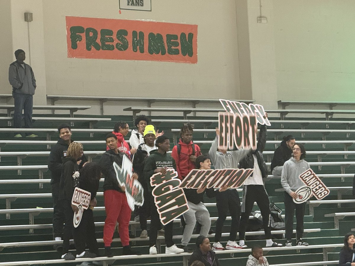 Some familiar faces in the Student Section at the 8th Grade A Team Game between Webb & Sellers! #THEFOREST