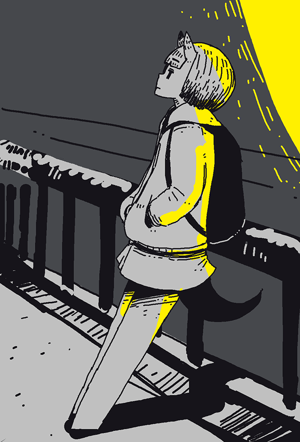 「あさらくがき」|大鳥のイラスト