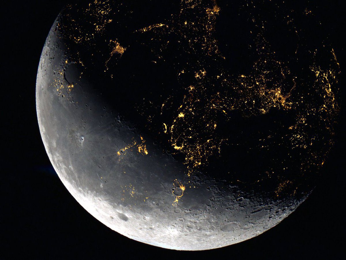 uhd2020's tweet photo. A colonized Moon. One day this could be our view from Earth. https://t.co/nJGFnclOiC