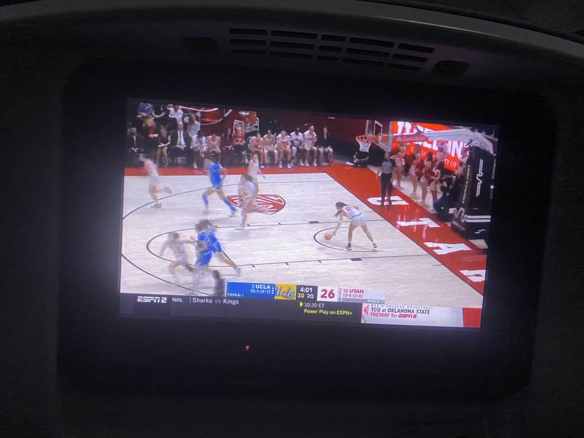 Even in the air…following ⁦@UTAHWBB⁩ LIGHT THE U!