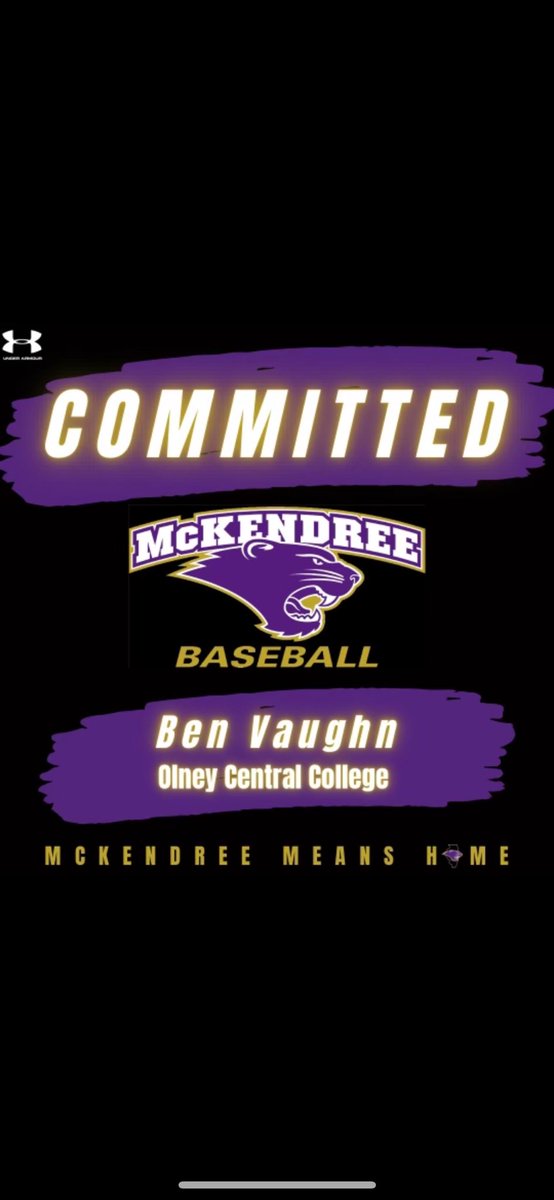 Excited to announce my commitment to Mckendree University! I’d like to thank God, my family, and my coaches for being with me along the way. <a href="/OCCBSB/">Olney Central Baseball</a> <a href="/PBrittski/">Phil Britton</a> <a href="/McKendree_BSBL/">McKendree University Baseball</a> <a href="/mooseNOantlers/">Logan Moose</a> <a href="/CaydenTaylor55/">Cayden Taylor</a> <a href="/coachmclaren3/">Matt McLaren</a>