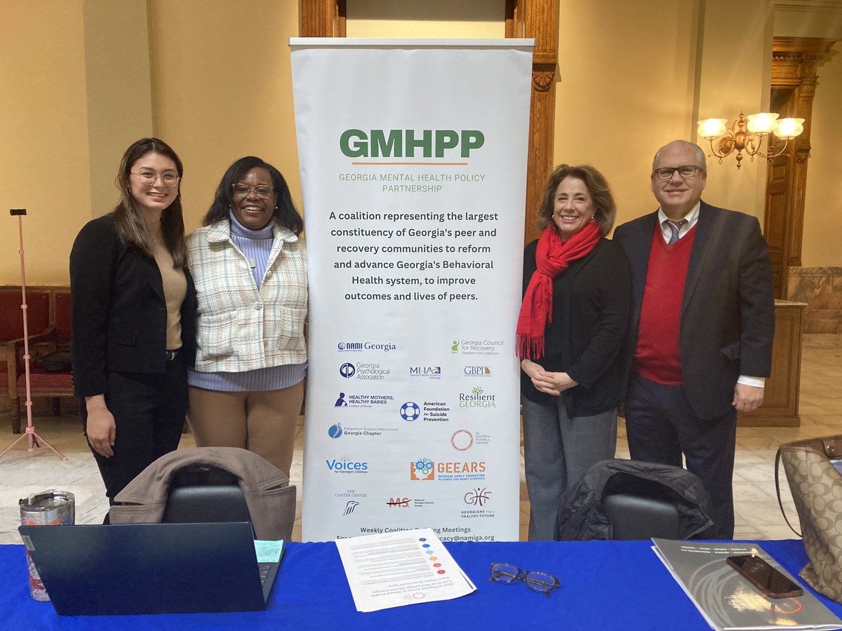 Always good to visit with the Georgia Mental Health Policy Partnership on Mental Health Monday at the Capitol 

#GARecovers #Together4MH #gapol