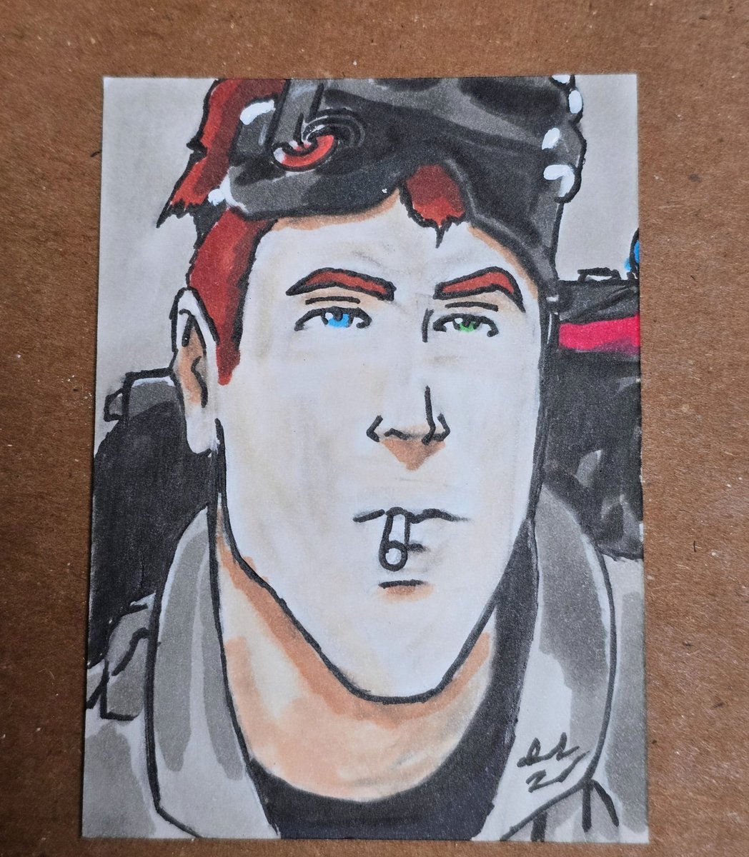 DerrickT93's tweet photo. Who You Gonna Call? 2.5x3.5 Ghostbusters Sketch Cards. @Ghostbusters #ghostbusters #PopCulture #movie #80s #petervenkman #raystanz #egonspengler #winstonzeddemore #sketch #sketchcards #art #artist #artwork https://t.co/TsG06txuv3