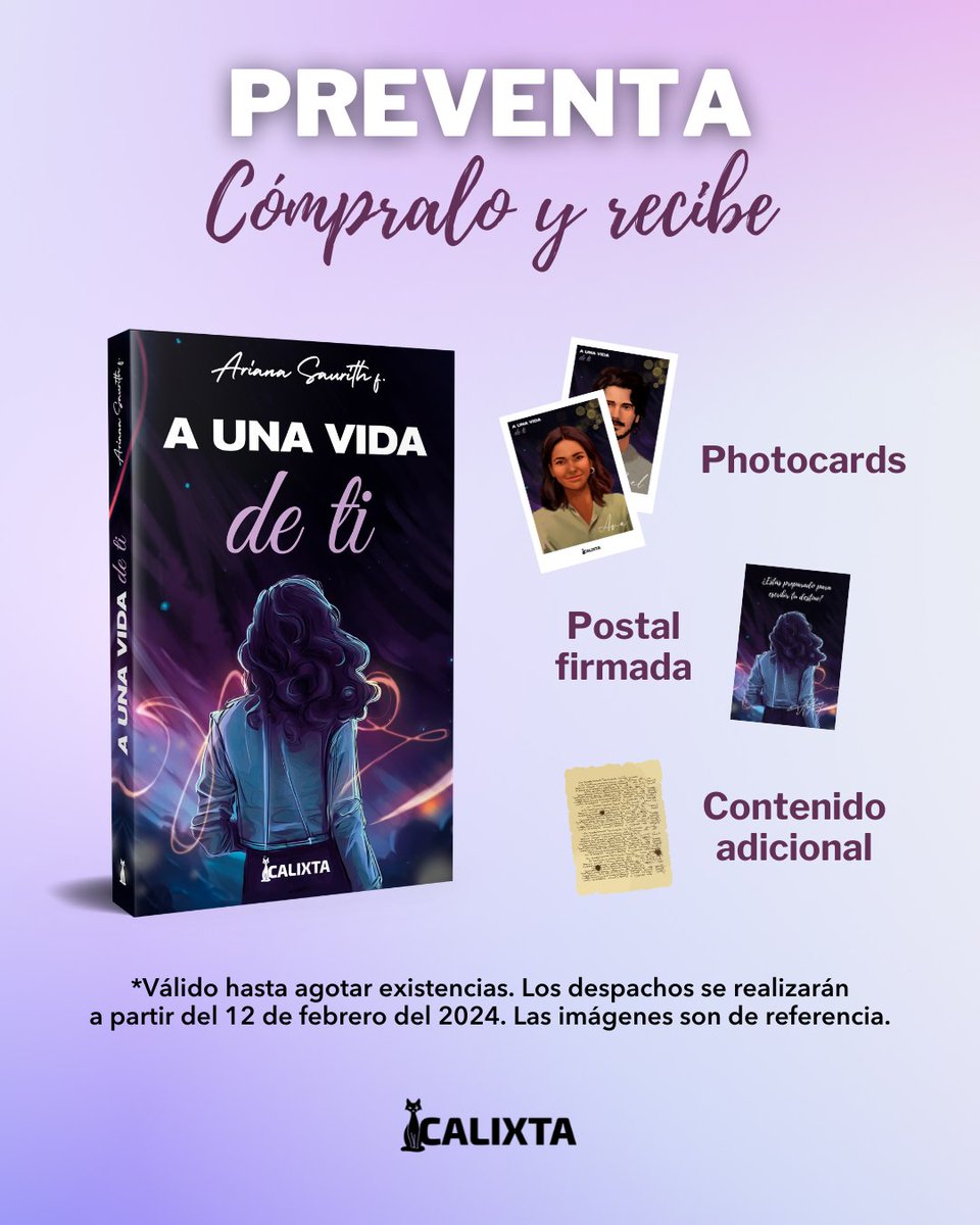 CalixtaEditores's tweet photo. Una novela sobre los lazos que no se pueden romper y los caminos que están por escribirse ✨

#AUnaVidaDeTi de @ariannasaurithf https://t.co/mEDKHHYhZ1 https://t.co/BbLDTUEZ2O