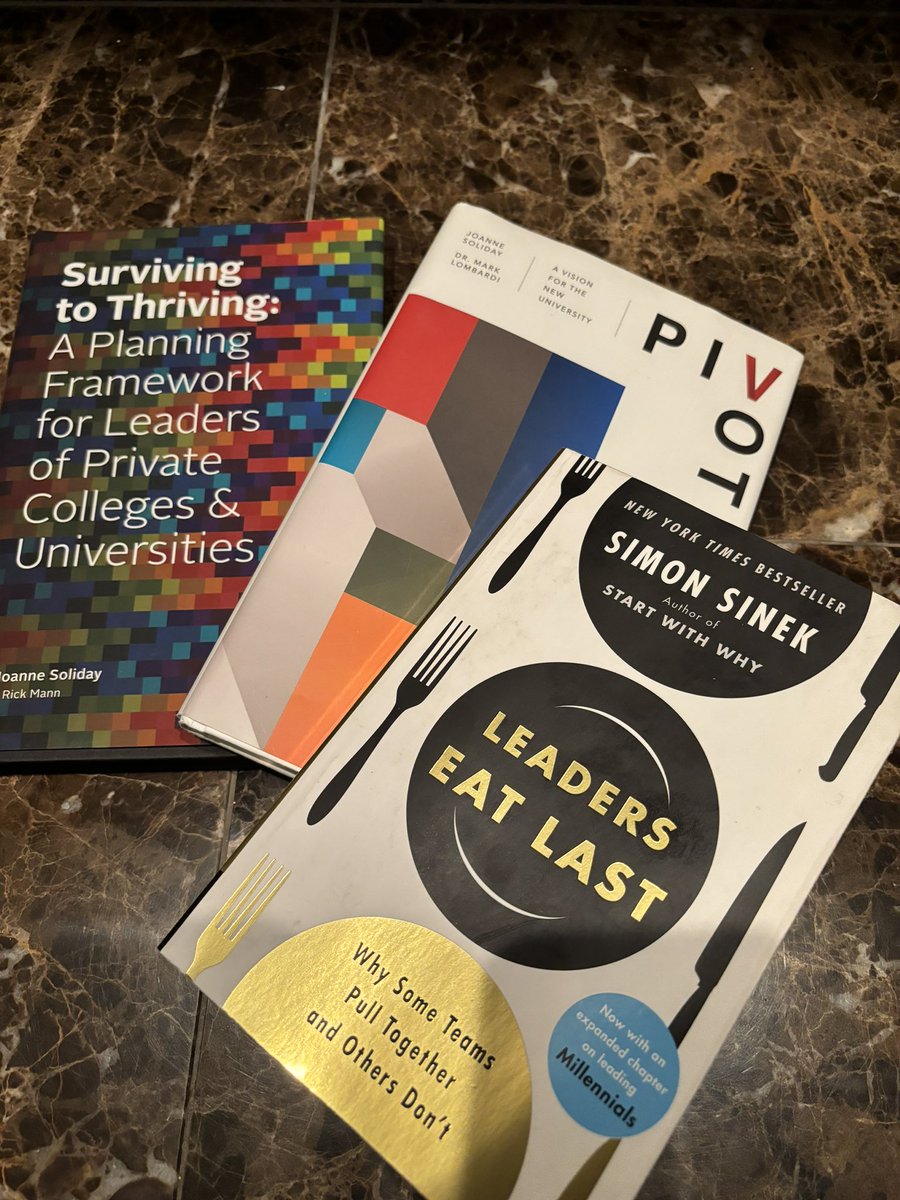 My staff are often at the mercy of my latest reads. Now, you get the joy of knowing/ without the added commentary. #HigherEd  #Leadership