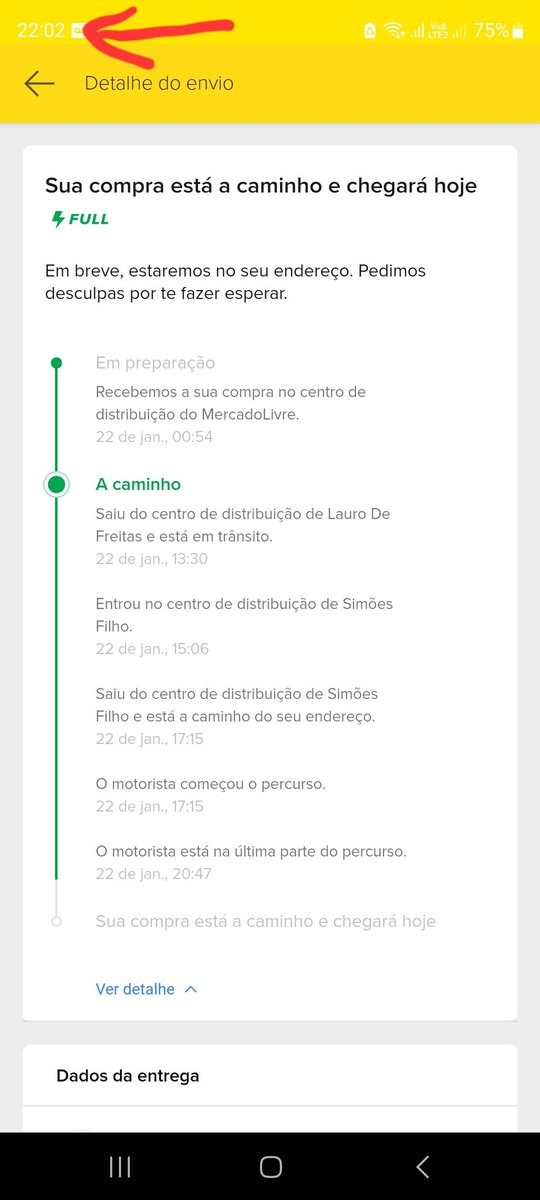anegusmao's tweet photo. @MercadoLivre rastreia essa compra pra eu ir atrás do motorista pegar minha encomenda?? Preciso dormir! Amanhã acordo 4h 😩 https://t.co/gVc8Fvyyky