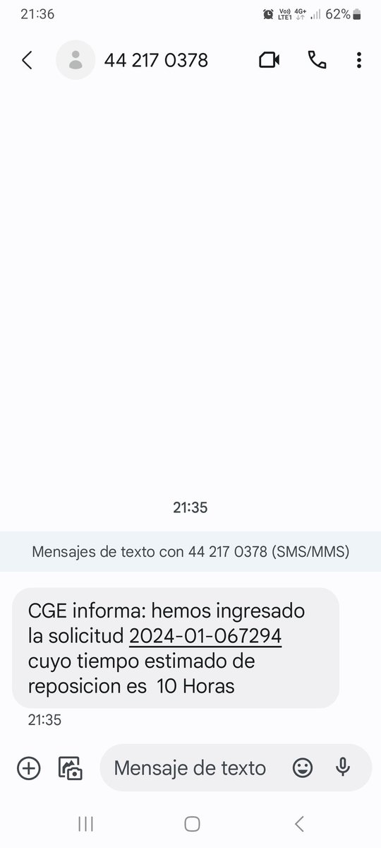 isa_avaria's tweet photo. @tdjaviera @CGE_Clientes CGE me informó 10 horas para reposición 🙄 https://t.co/8VHe3iSMwJ