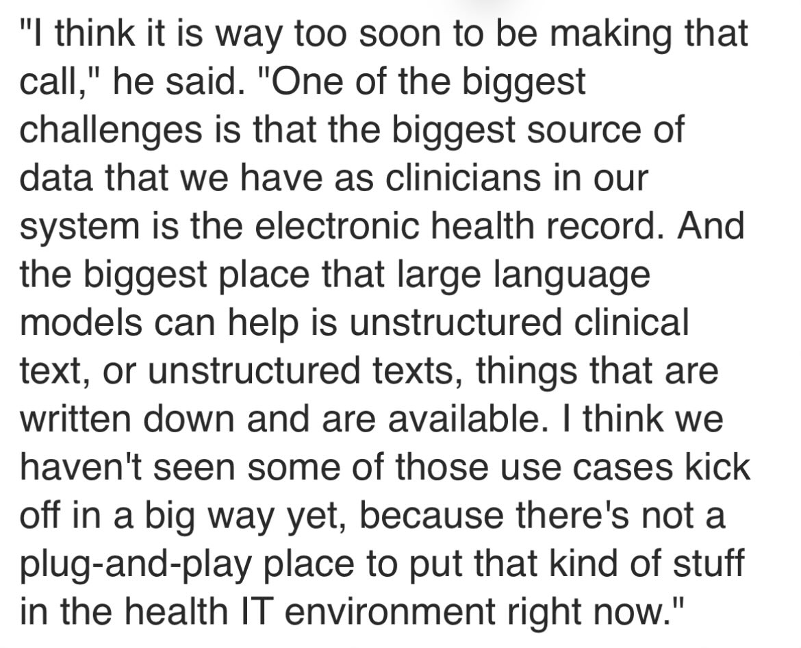 “When assessing the impact of AI on healthcare transformation, Dr. Singh pointed out that it might be premature to make definitive judgments.” 👉🏻beckershospitalreview.com/healthcare-inf…