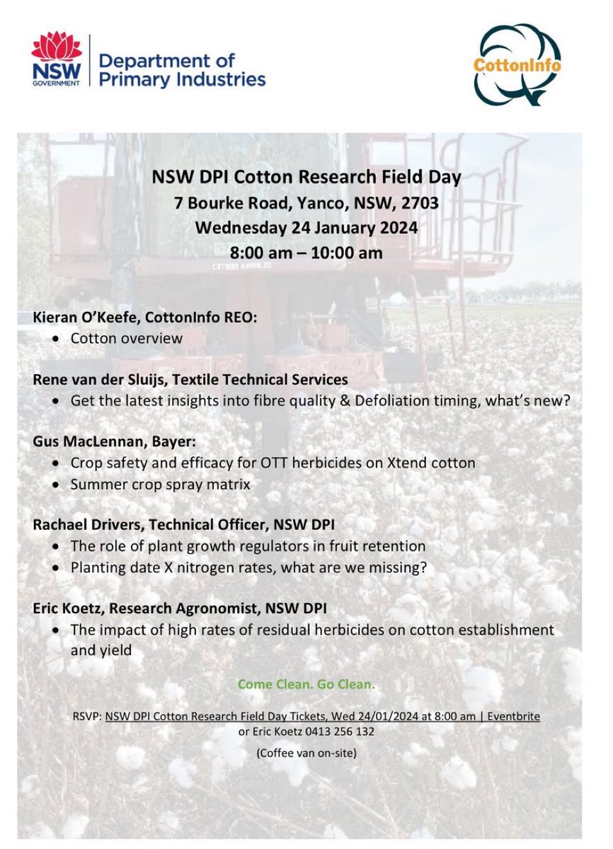 Yanco site looking good for tomorrow’s cotton research field day 8am kick off to beat the heat! <a href="/shiraz1964/">eric koetz</a>