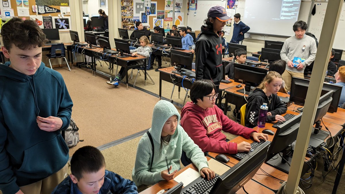 The #CodeNation Club starts the 2024 year strong! #Java #JavaScript #Python @CSTAGLA @csteachersorg @CSforALL @CSforCA @CSTA_IE @CSForIL @NPHSPantherTV @NPProwler @nphspanthers @a2zk12cs