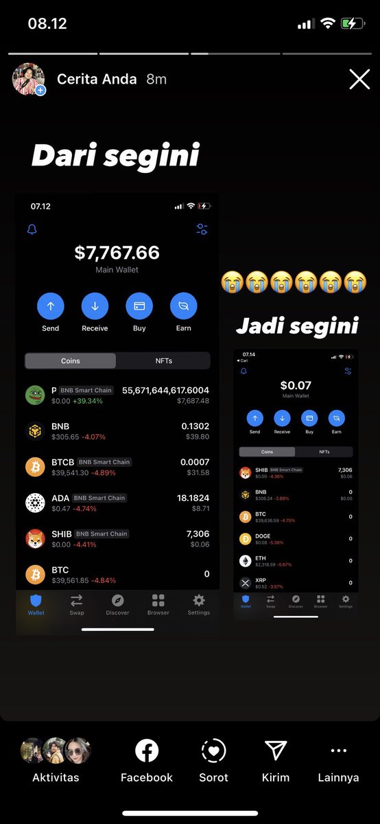 Alfhyy3's tweet photo. Tolong saya kena scam sama membernya @ArzanoCrypto yang ngaku2 menjadi arzano mohon bantuanyaa!! 😭🙏🙏 https://t.co/CIYpzioUug