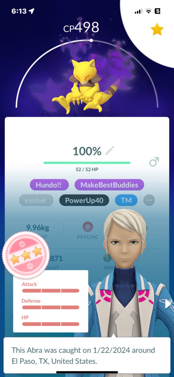 TheTomTom92's tweet photo. My 3rd shadow hundo! 😁 #PokemonGO #ShadowPokemon #NonBinaryGaymer #TheTomTomEP https://t.co/PrF64Vbayz