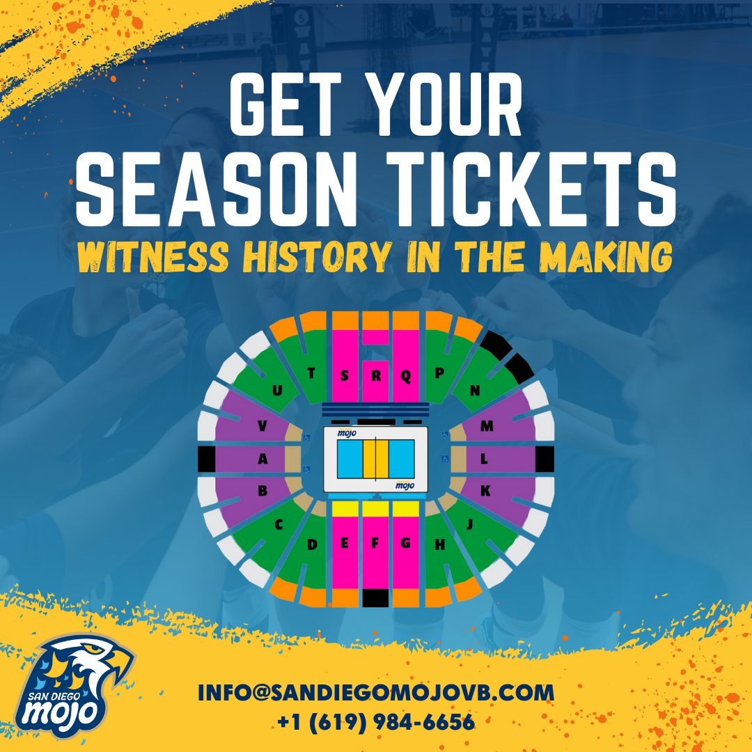 We're bringing the heat this season and you're not going to want to miss a game. 🔥

Buy your season tickets today for unforgettable experiences with friends and family. 👇

sandiegomojovb.com 
@RealProVB 
•
•
•

#SanDiegoMojo #SanDiegoVolleyball #ProVolleyball